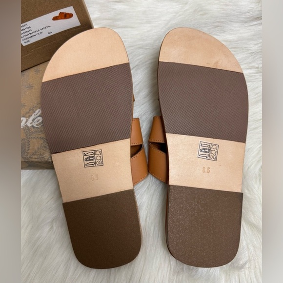 New Free People Sloan Vertical Buckle Sandal T bar strap cinnamon clay - Picture 4 of 5